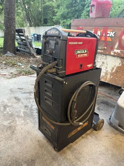 Lincoln PowerMIG 210MP welder with cart