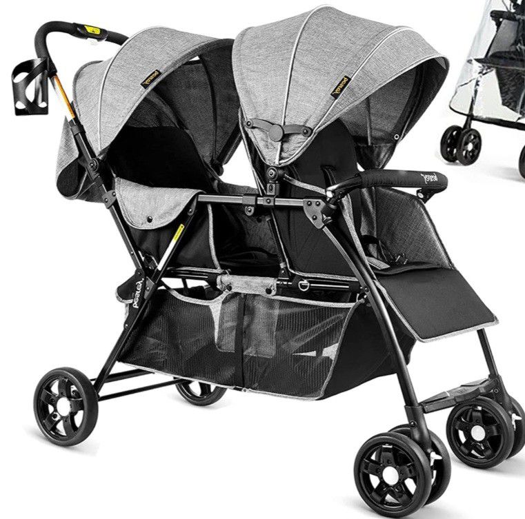Besrey Double Stroller Brand New But 1 Small Weel Is Missing 