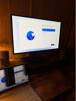ASUS TUF Gaming 27" 2K HDR Gaming Monitor and Lenovo laptop, Bose speakers
