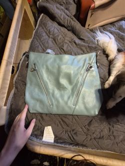 Large blue purse