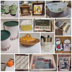 Vintage Kitchen Canisters Pyrex Pot Coasters Coffee Pot Scale Starting At $5