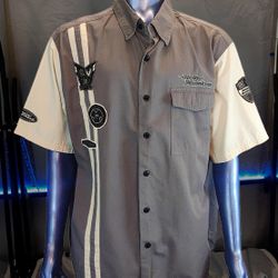 Harley Davidson Mens XL Vintage Eagle Shirt Gray NWOT