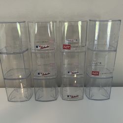12 Baseball Display Cases