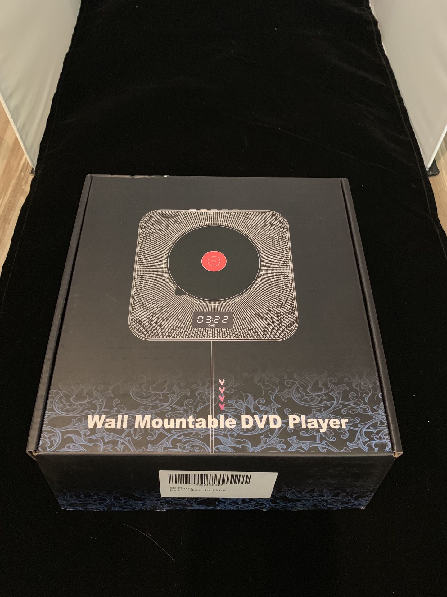 New. Wall mountable DVD CD player