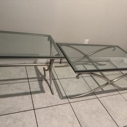 Glass Coffee & End Table