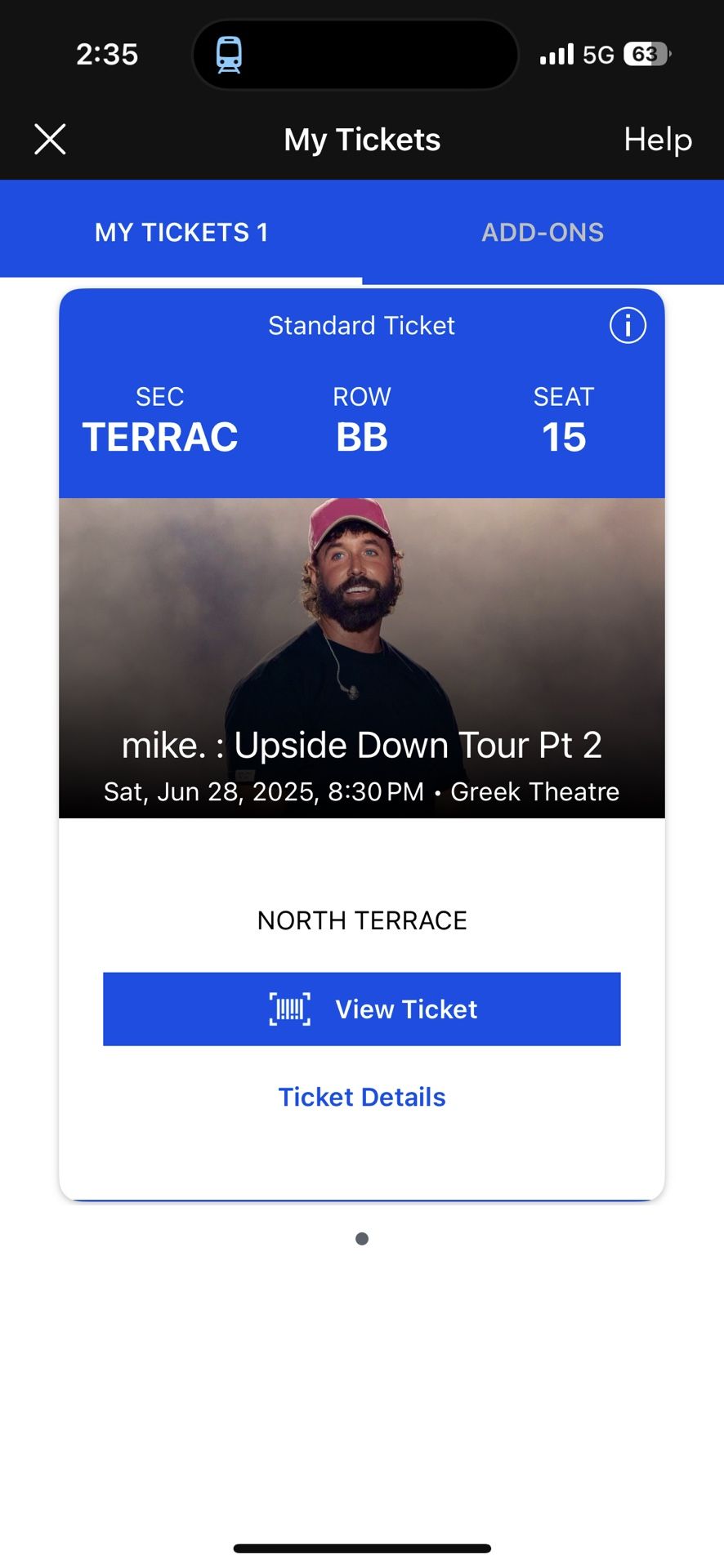 Mike Ticket For This Saturday June 28 In LA