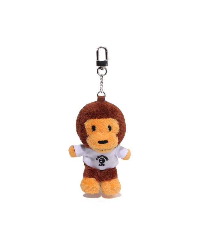 BAPE BABY MILO COLLEGE TEE PLUSH DOLL KEY CHAIN 