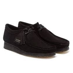 CLARKS ORIGINALS WALLABEE - Size 10 - Black Suede - NEW