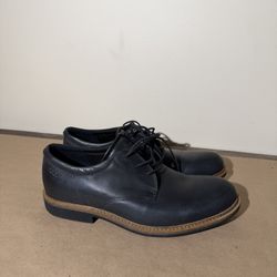 ECCO Men’s Black Leather Lace-Up Dress Shoes Size EU 42 / US 9 – Good Condition
