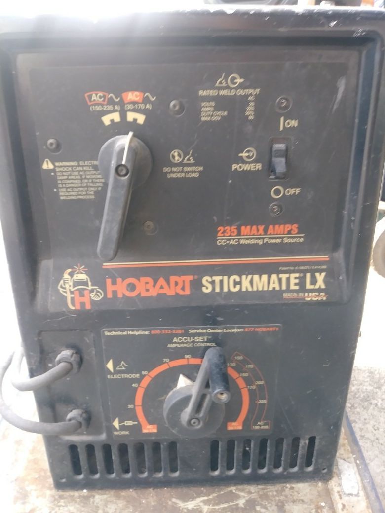 Hobart stickmate LX 220 stick welder