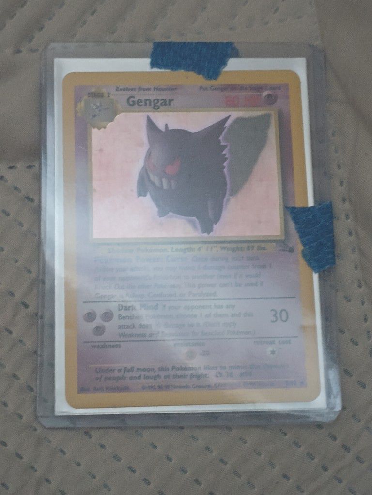 Gengar Holographic 1995 90s Card