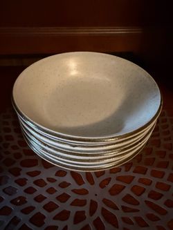 White Sand Speckled Soup Cereal Bowl
