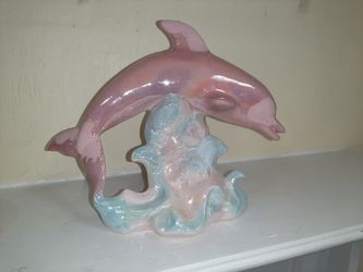 Dolphin ceramic art like new