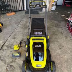 RYOBI 40V HP Brushless 20 in. Cordless Battery Walk Behind Push Mower with 6.0 Ah Battery and Charger 