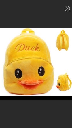 New duck plush backpack
