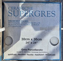 🔥 FIRE SALE: Italian Porcelain Tile - Supergres Diamond 12x12 (Rectified)