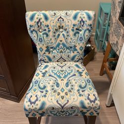 Blue Patterned Chair 