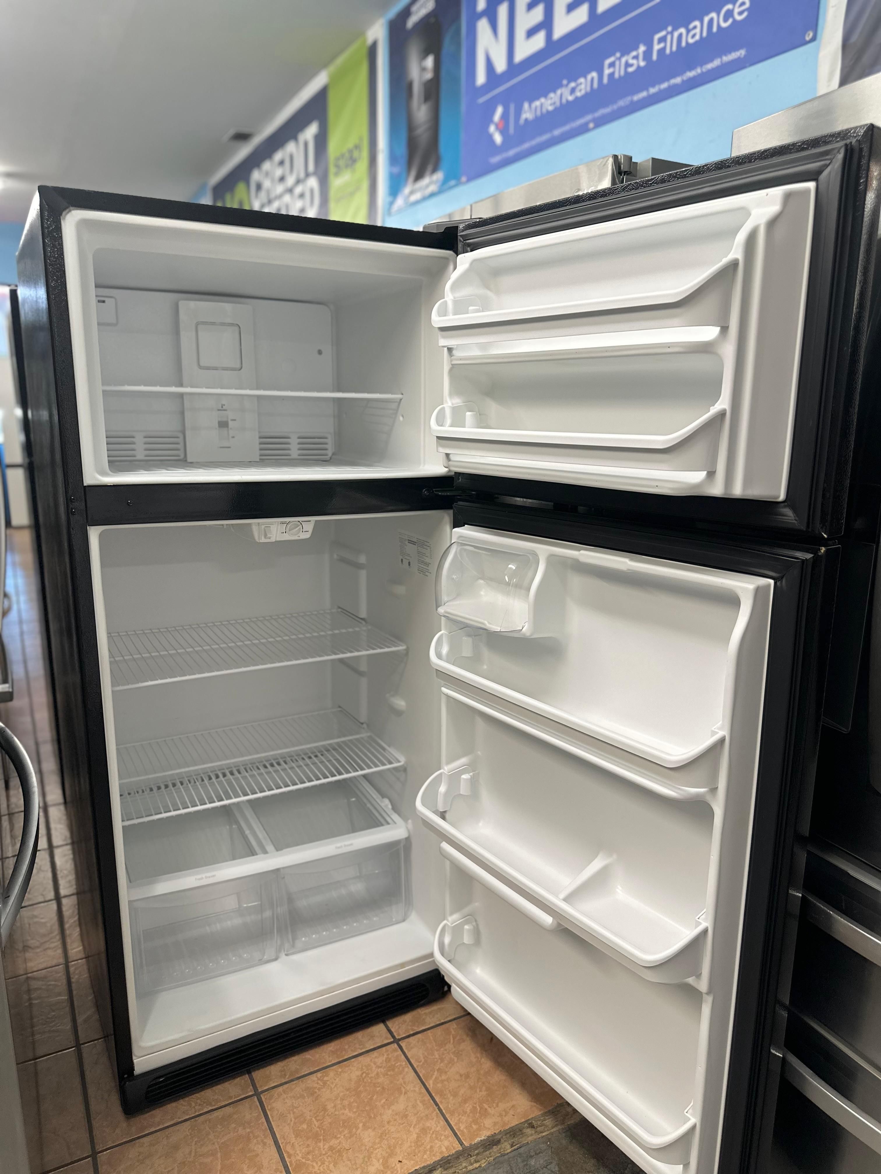 Frigidaire Refrigerator Black Top and Bottom