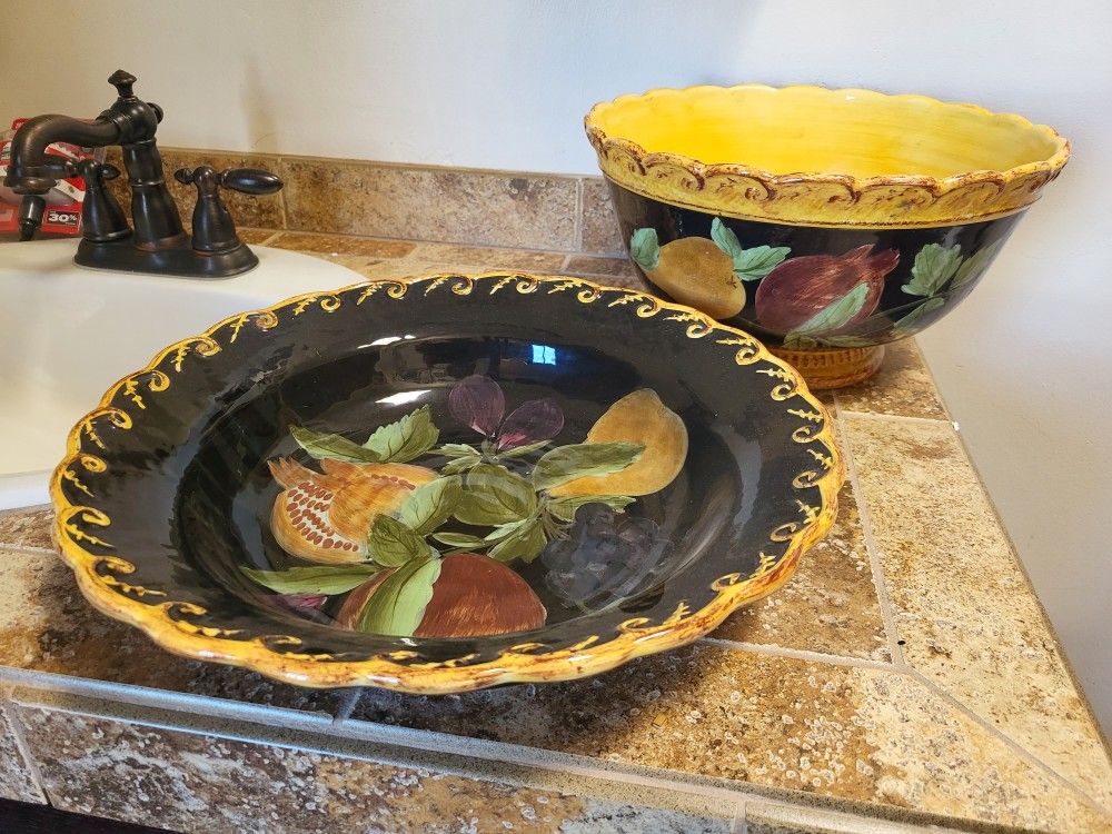 Raymond Waites Bowls 14" 12"