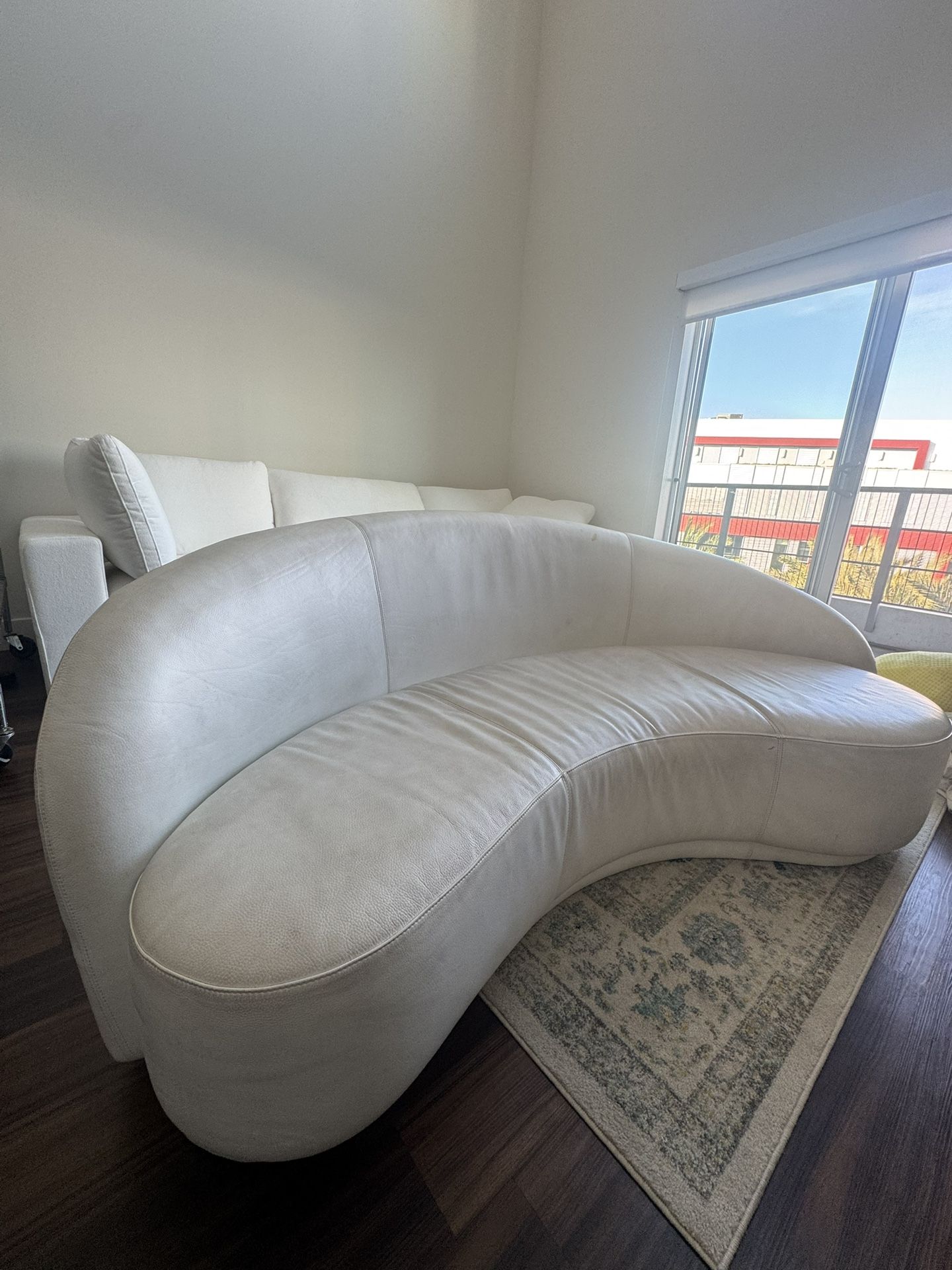 White Leather Couch