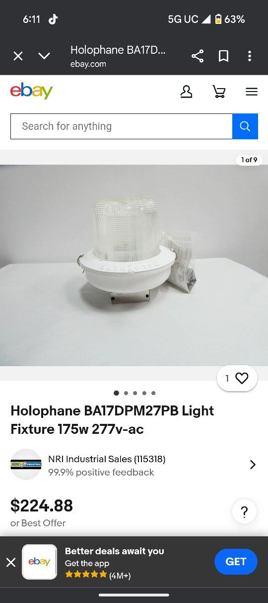 Halophane Industrial Warehouse Shop Lights