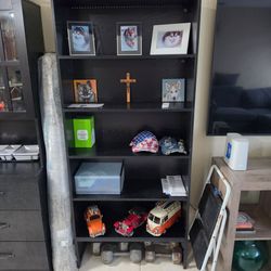 5-Tier Bookcase With LED Light