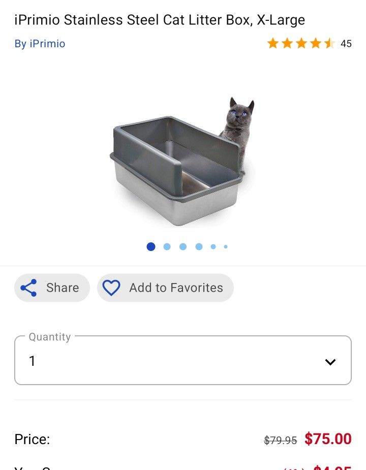 Stainless Steel Cat Or Rabbit Litter Box