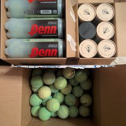 70+ used tennis balls