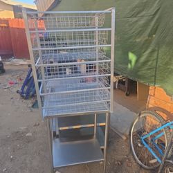 STAINLEES STEEL CARTS  FOR SERVING FOODS 