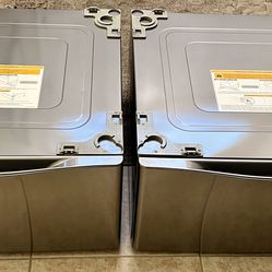 LG 27” Laundry Washer Dryer Pedestals Model WDP4V Graphite Steel Color