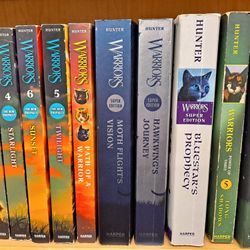 Warriors Books $4 Paperback/$10 Hardback (each)