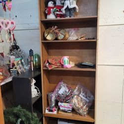 Solid Wood Bookshelf Sturdy Good Condition 