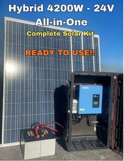 Complete solar kit 4200w 24v with Panels