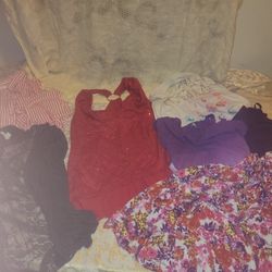 8 Piece Women's Size Large & Xl Tank Tops Short Dress Bundle 