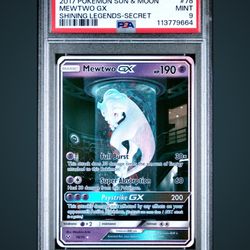 Pokemon Mewtwo GX aka Mewtube - PSA 9