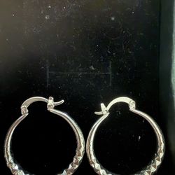 Silver Hoop Earings