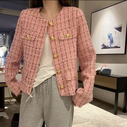 Tweed Jacket, Brand new, Pink
