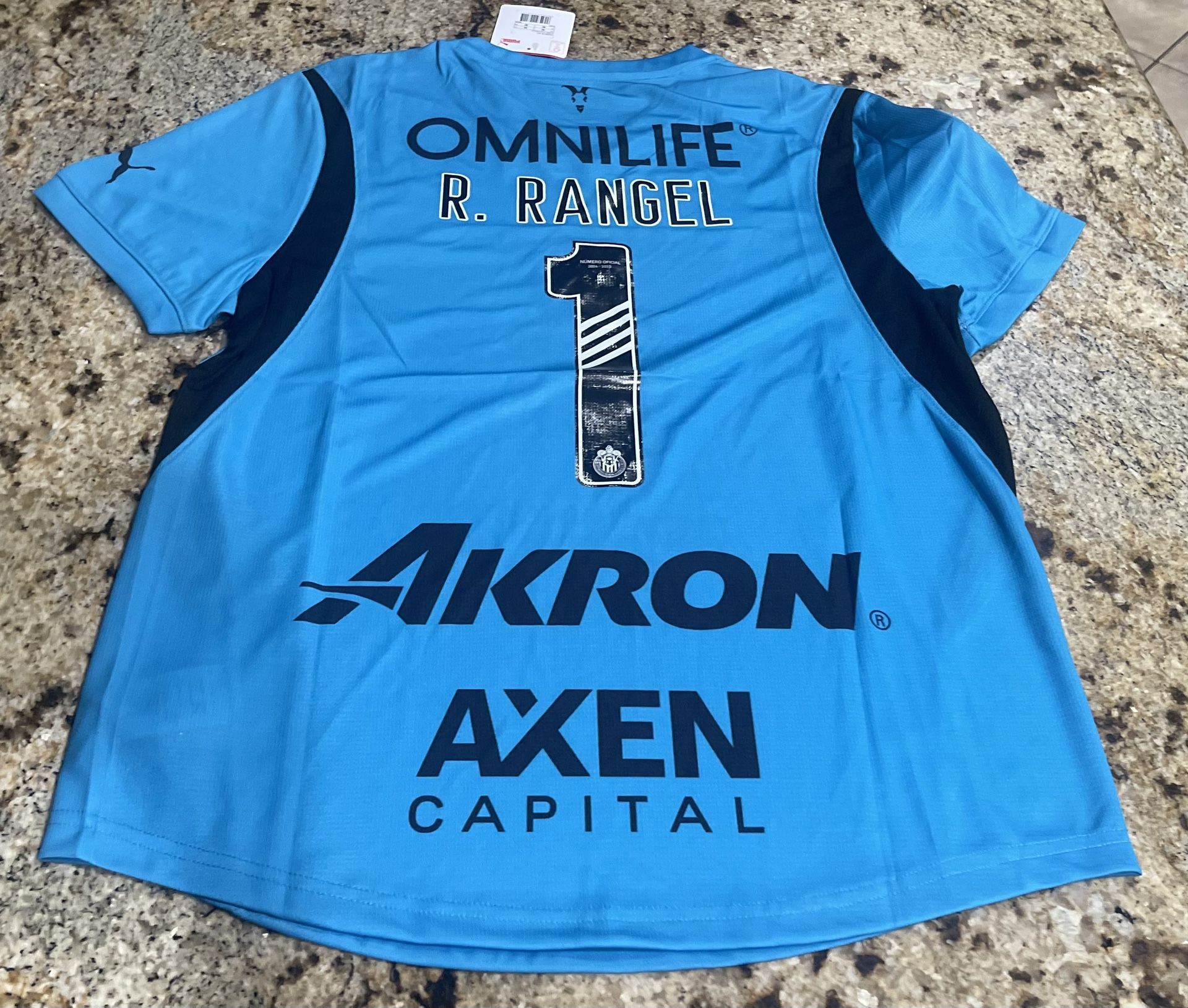 Puma Chivas Blue Goalkeeper Portero Tala Rangel Jersey