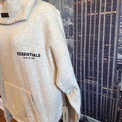 Essentials Light Oatmeal Hoodie