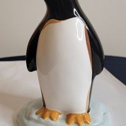 vintage ceramic penguin toothbrush holder