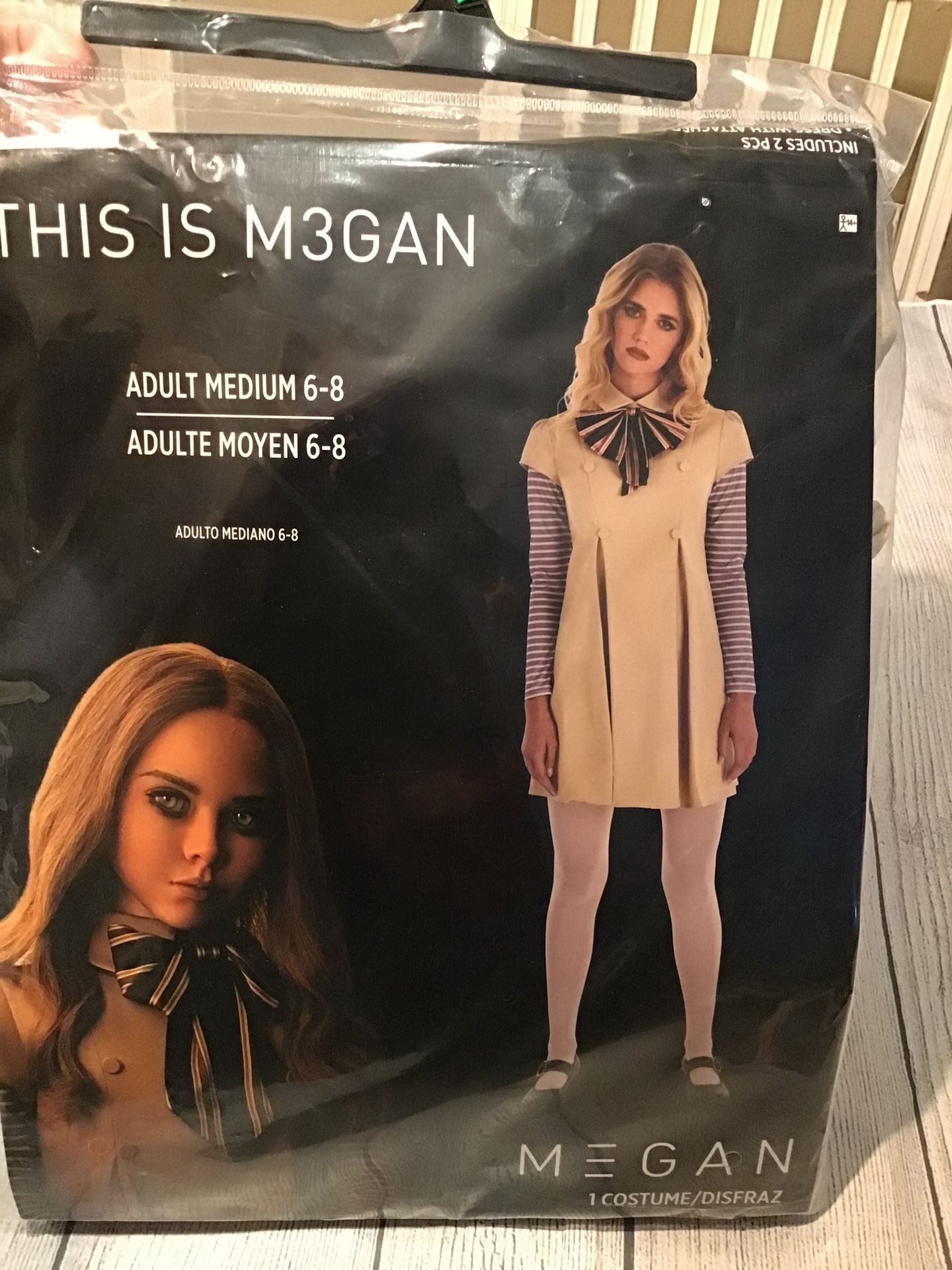 This Is M3gan Adult Costume Size Medium (6-8) -NEW