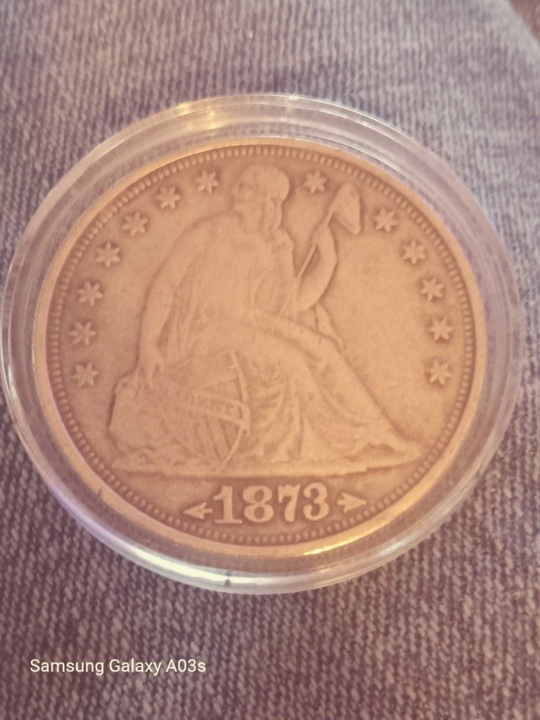 1873 SEATED LIBERTY 1$ CIVIL WAR COIN