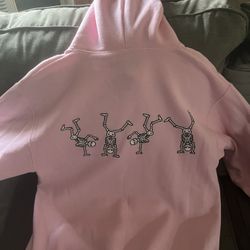 Pink Skulls Hoodie