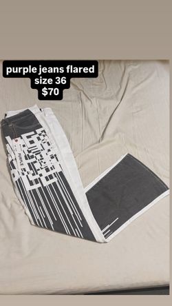 purple jeans flared size 36