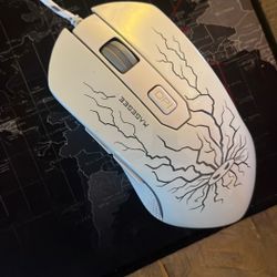 Gaming, Keyboard And Mouse with headphones and mouse pad