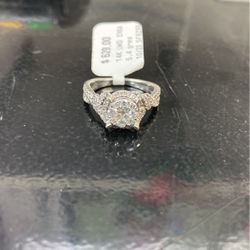 14k White Gold Engagement Ring (Elf On Shelf Not Included)