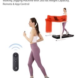 Walking Pad Under Desk Treadmill, Portable Mini Treadmill for Home/Office/Small Spaces, 2.5HP Quiet Brushless Walking Jogging Machine with 265 lbs Wei