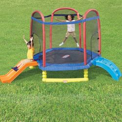 Trampoline- Little Tikes Climb 'n Slide 7ft. Trampoline™