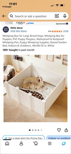 Whelping box 48x48 pre-owned