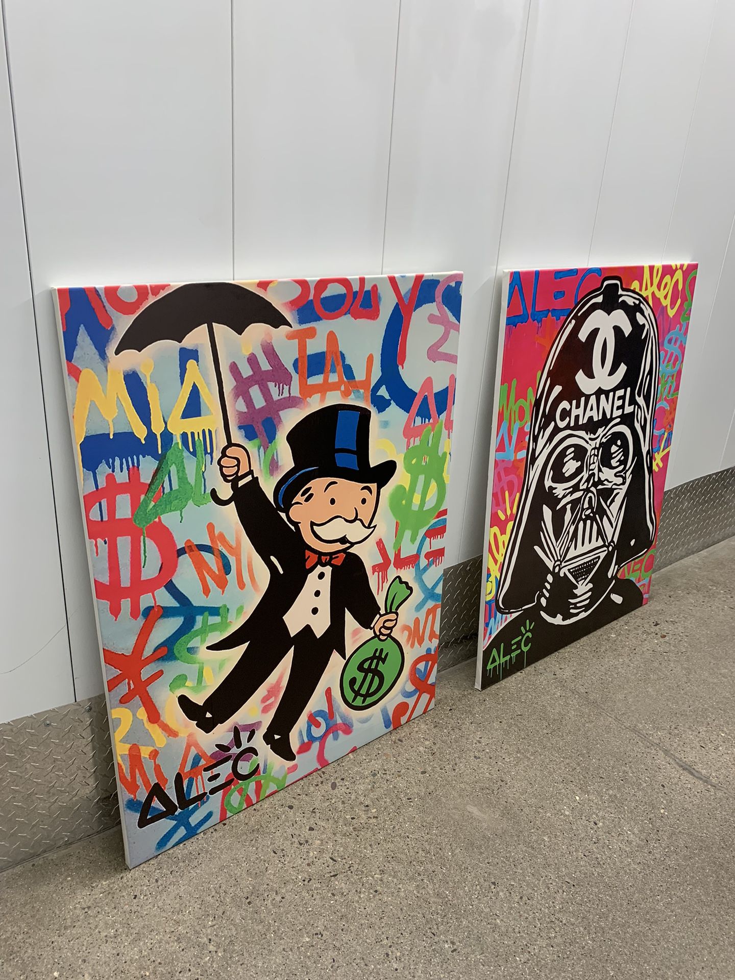 Louis Vuitton backpack Alec monopoly painting for Sale in Chino Hills, CA -  OfferUp
